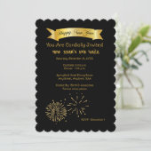 Uitnodiging Eve Gala uit het nieuwe jaar (Staand voorkant)