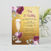 Uitnodiging Eve-partij nieuwjaar (Staand voorkant)