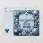 Uitnodiging Eve-partij nieuwjaar (Voorkant / Achterkant)