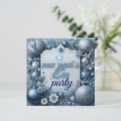 Uitnodiging Eve-partij nieuwjaar (Staand voorkant)