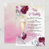 Uitnodiging Eve-partij nieuwjaar (Voorkant / Achterkant)