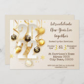 Uitnodiging Eve-partij nieuwjaar (Voorkant / Achterkant)