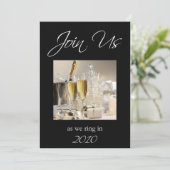 Uitnodiging Eve-partij nieuwjaar (Staand voorkant)