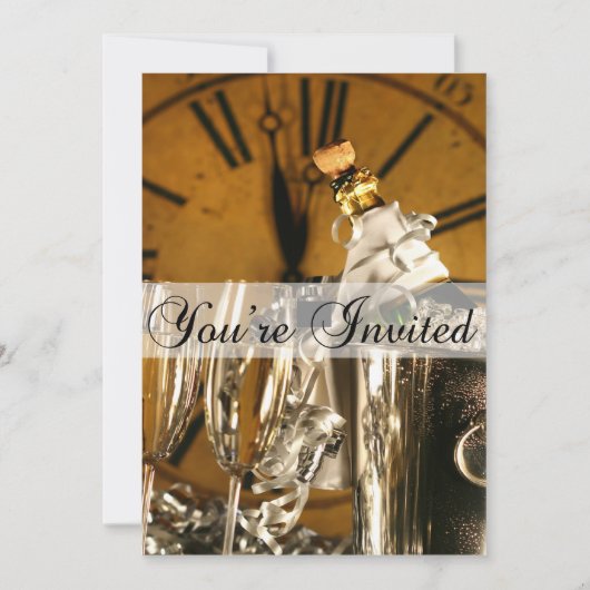 Uitnodiging Eve-partij nieuwjaar (Voorkant)