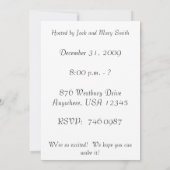 Uitnodiging Eve-partij nieuwjaar (Achterkant)