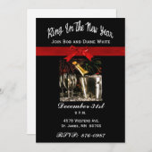 Uitnodiging Eve-partij nieuwjaar (Voorkant / Achterkant)