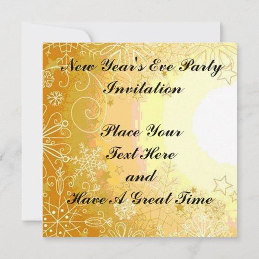 Uitnodiging Eve-partij nieuwjaar (Achterkant)