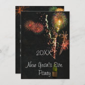 Uitnodiging Eve-partij nieuwjaar (Voorkant / Achterkant)