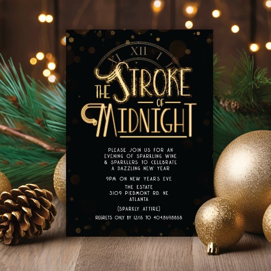 Uitnodiging Eve-partij nieuwjaar