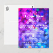 Uitnodiging Eve-partij nieuwjaar (Voorkant / Achterkant)