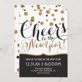 Uitnodiging Eve-partij nieuwjaar (Voorkant / Achterkant)