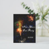 Uitnodiging Eve-partij nieuwjaar (Staand voorkant)