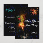 Uitnodiging Eve-partij nieuwjaar (Voorkant / Achterkant)