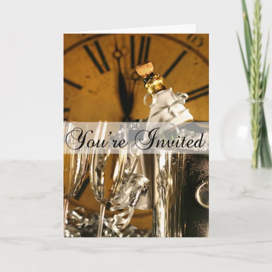 Uitnodiging Eve-partij nieuwjaar (Voorkant)