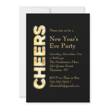 Uitnodiging Eve Party van Cheers in Black