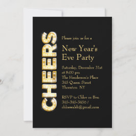 Uitnodiging Eve Party van Cheers in Black