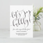 Uitnodiging Eve Party van het moderne Nieuwjaar (Staand voorkant)