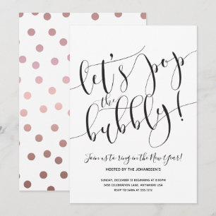 Uitnodiging Eve Party van het moderne Nieuwjaar