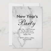 Uitnodiging Eve Party van Marble New Year (Voorkant)