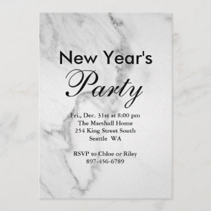 Uitnodiging Eve Party van Marble New Year