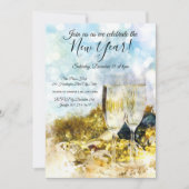 Uitnodiging Eve Party van nieuwjaar vieren (Voorkant)