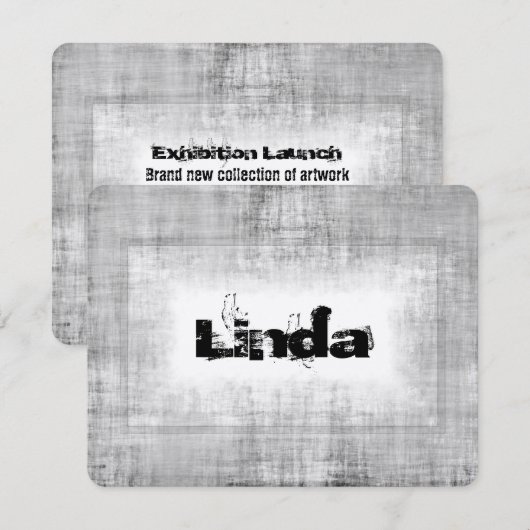 Uitnodiging evenement Art Start Promotion (Voorkant / Achterkant)