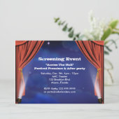 Uitnodiging evenement Curtain Call 7" x 5" (Staand voorkant)