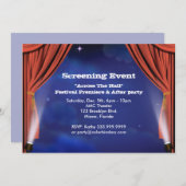 Uitnodiging evenement Curtain Call 7" x 5" (Voorkant / Achterkant)