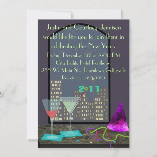 Uitnodiging evenement nieuwjaar (Voorkant)