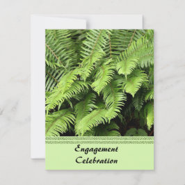 Uitnodiging exotische fern-Verloving