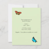 Uitnodiging exotische fern-Verloving (Achterkant)