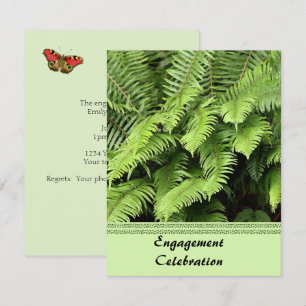 Uitnodiging exotische fern-Verloving