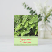 Uitnodiging exotische fern-Verloving (Staand voorkant)
