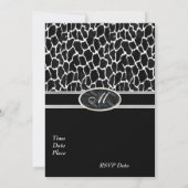 Uitnodiging Exotische Prints Koe (Achterkant)