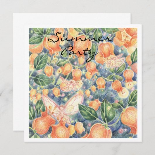 Uitnodiging "Fairy Lantern" (Voorkant / Achterkant)