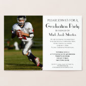 Uitnodiging fancy Gold Foil Graduation Party (Binnen)