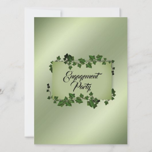 Uitnodiging Fantasy Vines Engagement Party (Achterkant)