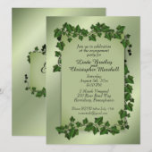 Uitnodiging Fantasy Vines Engagement Party (Voorkant / Achterkant)