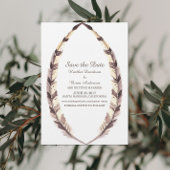 Uitnodiging Feathered Border Save the Date