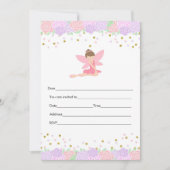 Uitnodiging fee roze goud invullen (Voorkant)