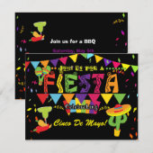 Uitnodiging Feest Cinco De Mayo Feestviering (Voorkant / Achterkant)