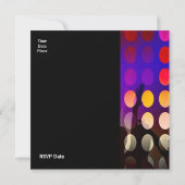 Uitnodiging Feest roze Rave (Achterkant)