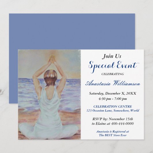 UITNODIGING FEest: TROOST EN SERENITEIT (Voorkant / Achterkant)