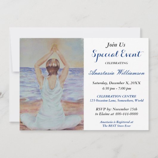 UITNODIGING FEest: TROOST EN SERENITEIT PARTY (Voorkant)