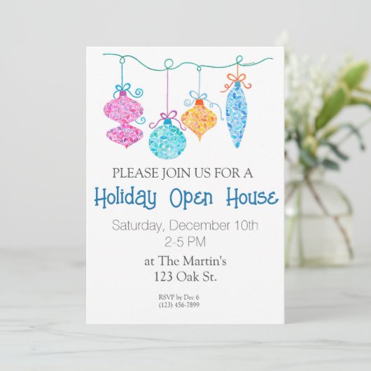 Uitnodiging feestdag (Staand voorkant)