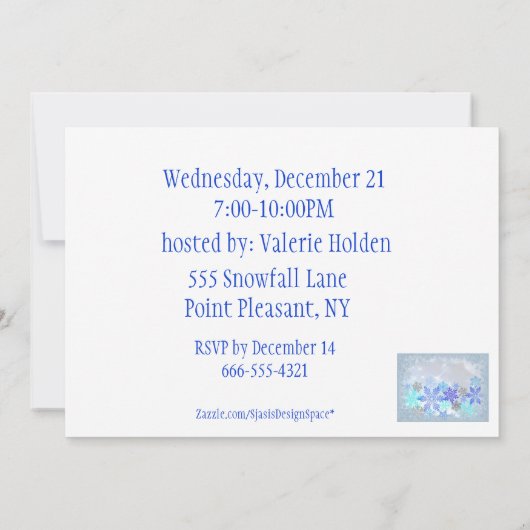 Uitnodiging  feestdag (Achterkant)