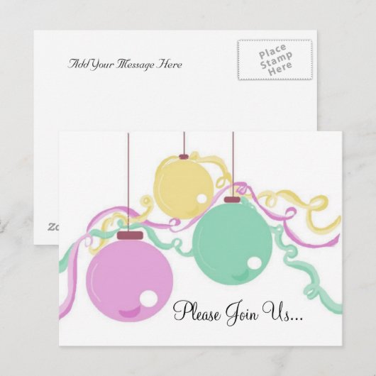 Uitnodiging feestdag (Voorkant / Achterkant)