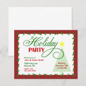 Uitnodiging feestdag (Voorkant / Achterkant)