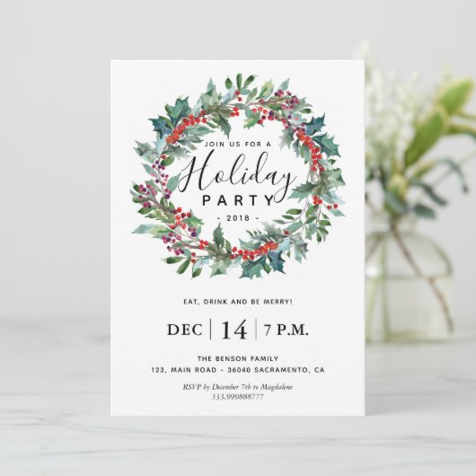 Uitnodiging feestdag (Staand voorkant)