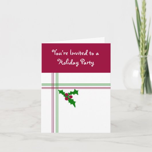 Uitnodiging feestdag... (Voorkant)